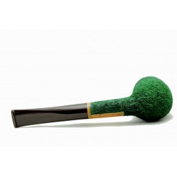 Briar pipe Paronelli billiard rusticated green handmade