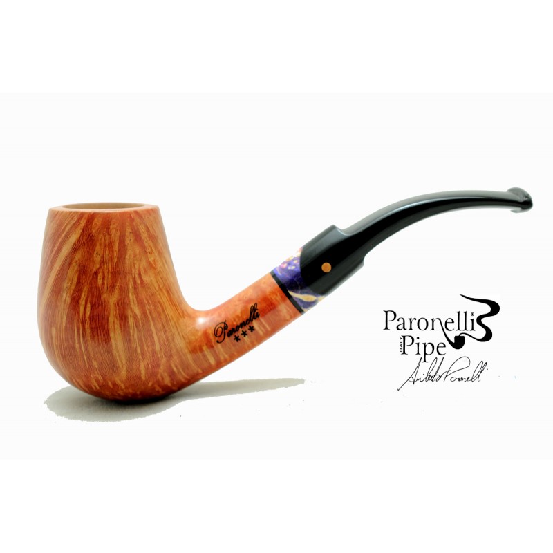 Briar pipe Paronelli bent handmade