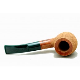 Briar pipe Paronelli bent 9mm rusticated natural handmade