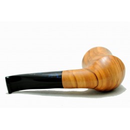 Wild olive wood pipe Paronelli REVERSE half bent handmade