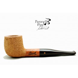 Briar pipe Paronelli pot 9mm rusticated natural handmade