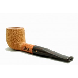 Briar pipe Paronelli pot 9mm rusticated natural handmade