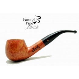 Gift box briar pipe Paronelli half bent 9mm handmade