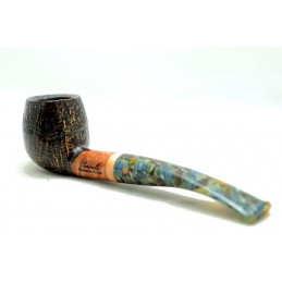 Briar pipe Paronelli half bent sandblast handmade