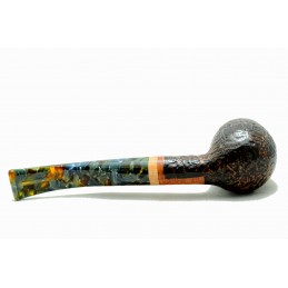 Briar pipe Paronelli half bent sandblast handmade