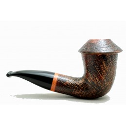 Briar pipe Paronelli CALABASH REVERSE sandblast handmade