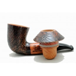 Briar pipe Paronelli CALABASH REVERSE sandblast handmade