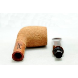 Pipa Paronelli radica billiard 9mm rusticata naturale fatta a mano