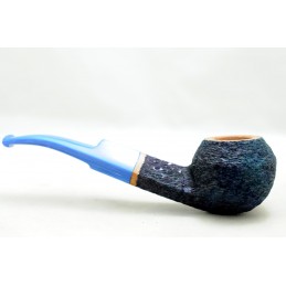 Briar pipe Paronelli rhodesian rusticated night blue handmade