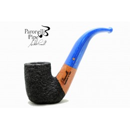 Briar pipe Paronelli hungarian bent rusticated handmade