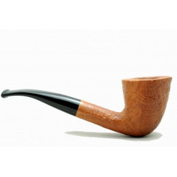 Briar pipe Paronelli half bent sandblast natural handmade