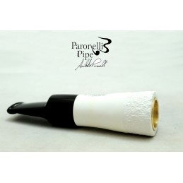 Meerschaum pipe Paronelli SPINNLINE half rusticated