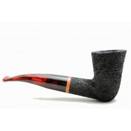 Briar pipe Paronelli REVERSE rusticated handmade