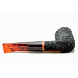 Briar pipe Paronelli REVERSE rusticated handmade