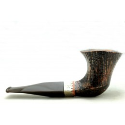 Briar pipe Paronelli freehand sandblast handmade