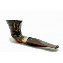 Briar pipe Paronelli freehand sandblast handmade