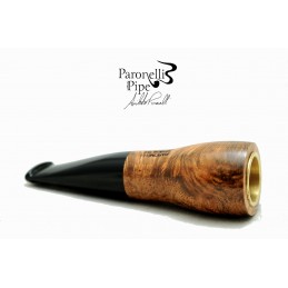 Briar pipe Paronelli SPINNLINE calabash reverse walnut contrast