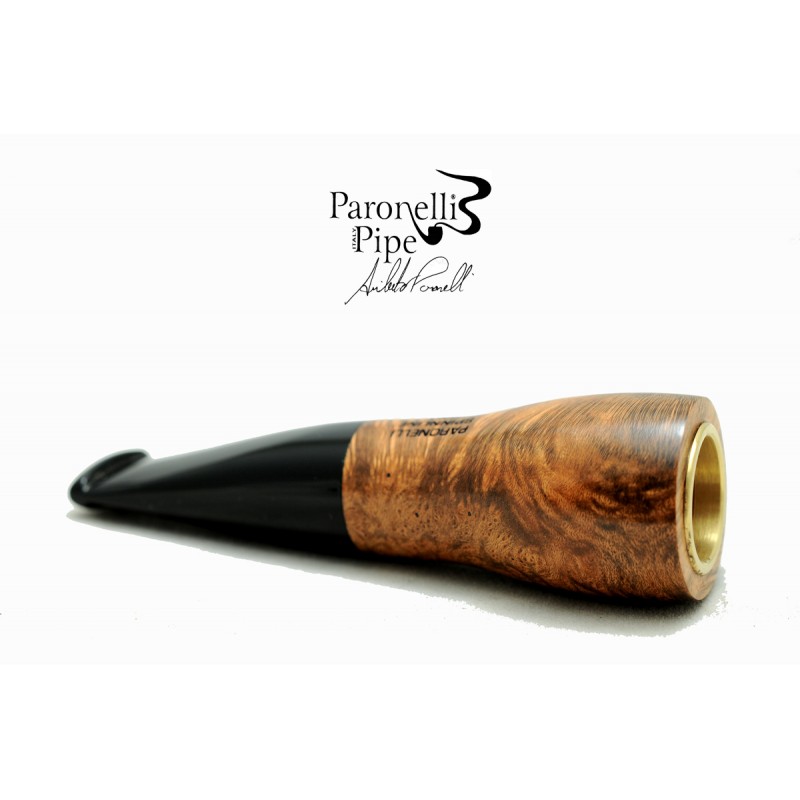 Briar pipe Paronelli SPINNLINE calabash reverse walnut contrast