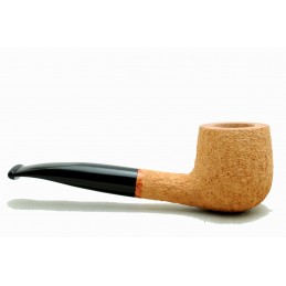 Briar pipe Paronelli half bent rusticated natural handmade