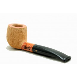 Briar pipe Paronelli half bent rusticated natural handmade