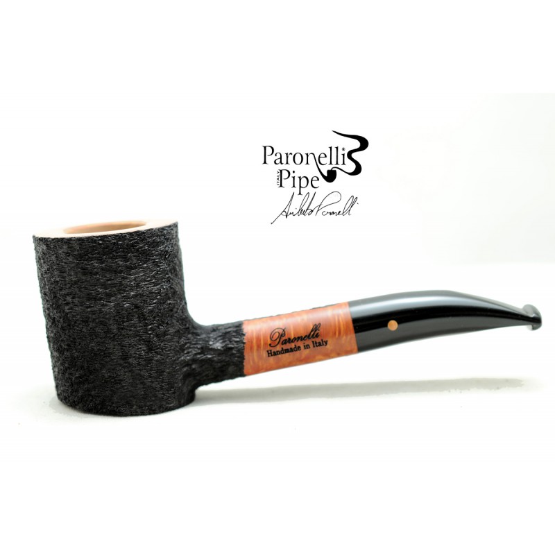 Briar pipe Paronelli cherrywood rusticated handmade