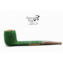 Briar pipe Paronelli canadian rusticated green handmade