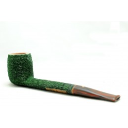 Briar pipe Paronelli canadian rusticated green handmade