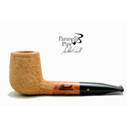 Briar pipe Paronelli chubby billiard rusticated natural handmade