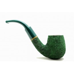 Pipa Paronelli radica curva rusticata forest green