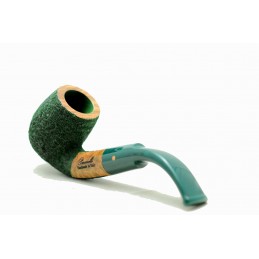 Pipa Paronelli radica curva rusticata forest green