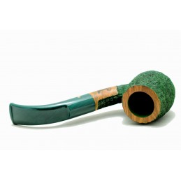 Pipa Paronelli radica curva rusticata forest green