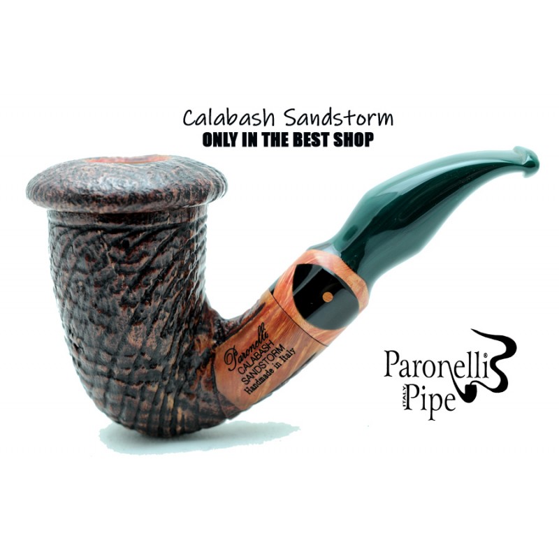 Briar pipe Paronelli CALABASH SANDSTORM handmade