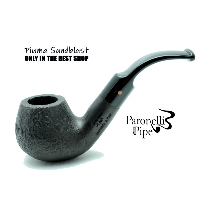 Briar pipe Paronelli PIUMA SANDBLAST handmade