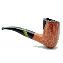 Briar pipe Paronelli HALF RUSTICATED handmade