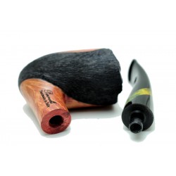 Briar pipe Paronelli HALF RUSTICATED handmade