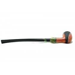 Pipa Paronelli radica CHURCHWARDEN HALF RUSTICATED fatta a mano